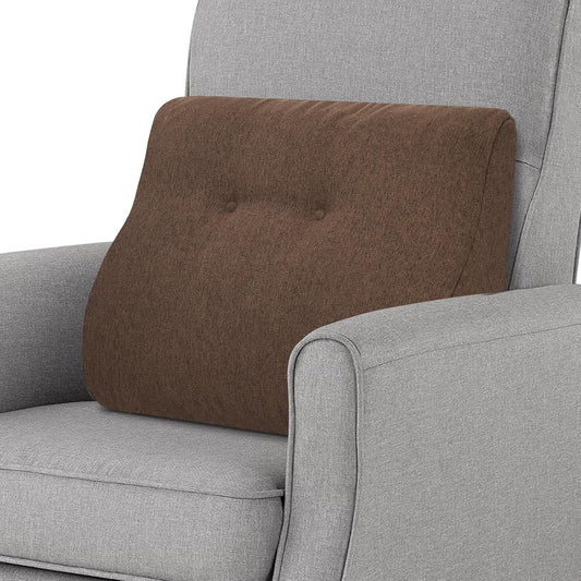 baibu Patented Dual-Layer Memory Foam Lumbar Pillow for Recliner, Brown