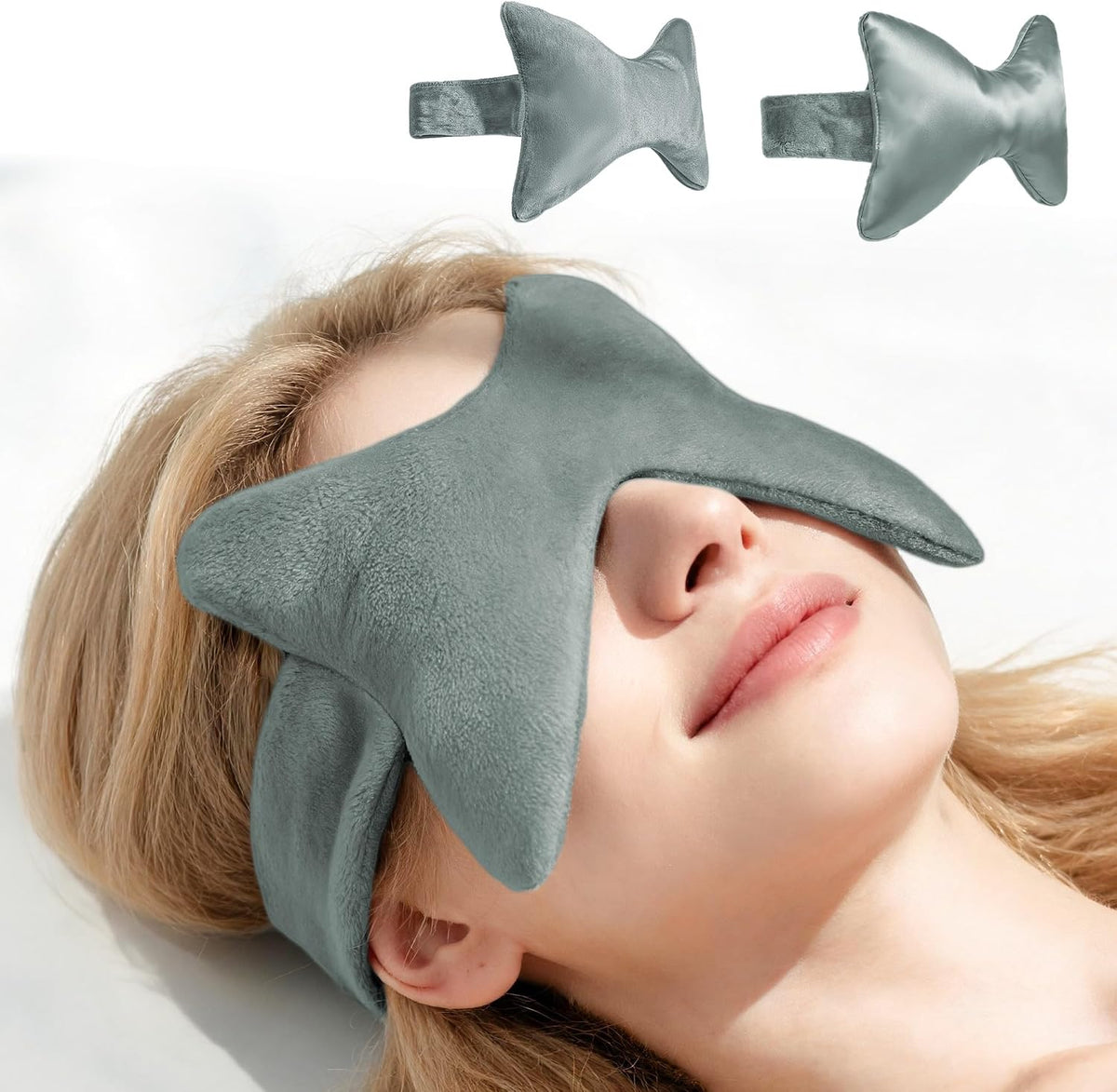SPRING SEAON Microwavable Sinus Mask,Warm Cold Compress Eye Mask