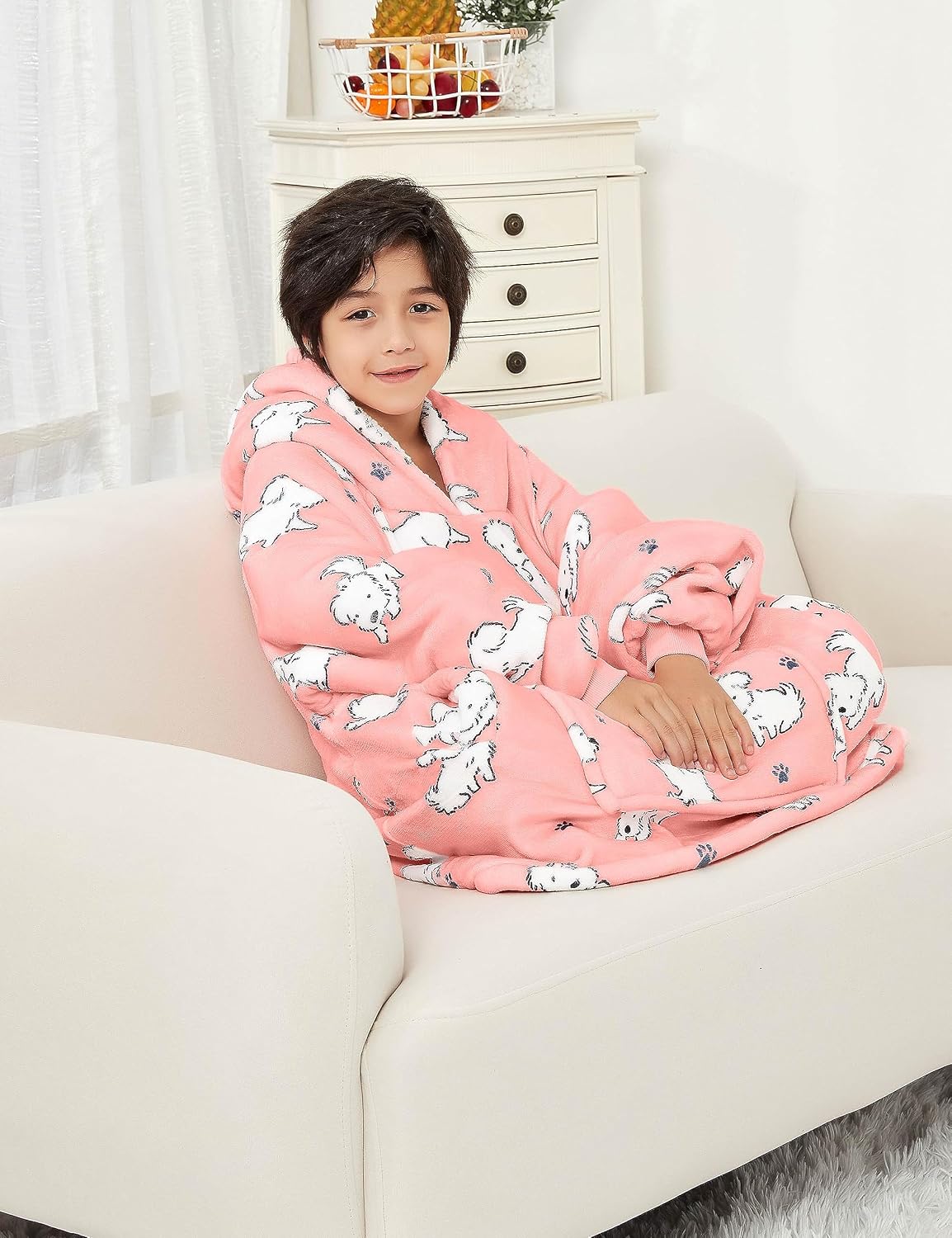 Wearable Blanket Hoodie for Adults With Pocket Strawberry Hoodie | Sherpa, Fuzzy Blanket Hoodie, Oversized Sweatshirt Blanket, Kangaroo Pouch, Cute Birthday Gifts for Sister, Cute Stuff