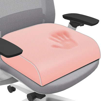 SweetSlubr Memory Foam Seat Cushion, Office Chair Cushion, 3-Inch, Large