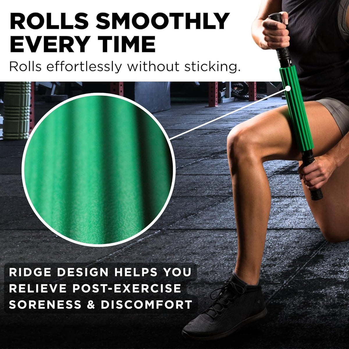 THERABAND Roller Massager, Muscle Massage Tool, Fascia Release, Back, 21"