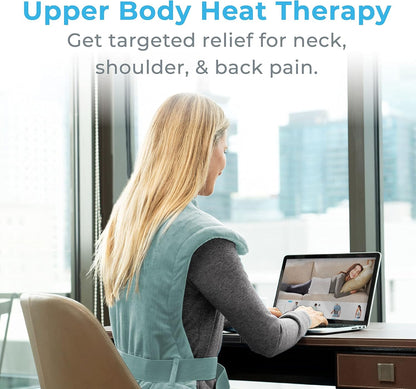 Pure Enrichment PureRelief XL Extra-Long Back & Neck Heating Pad, 4 Settings