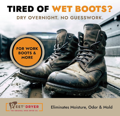PEET, Original Dryer, Electric Shoe Dryer, Work Boots, Outdoor Gear, Athletic Gear, Silent,Energy-Efficient, Made in USA