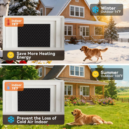 Magnetic Fireplace Draft Stopper Cover, Blocks Drafts & Heat Loss | 39.5x32 Inches, Stops Cold Drafts, Keeps Warm In, Energy Saving, Lowers Heating Cost, Magnetic, Fits Metal Fireplaces