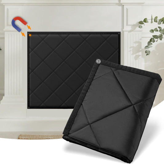 MyLifeUNIT Magnetic Fireplace Cover, 36" x 30" Fireplace Draft Stopper | Strong magnetic seal, durable oxford fabric, Blocks drafts & heat loss, year-round energy saving