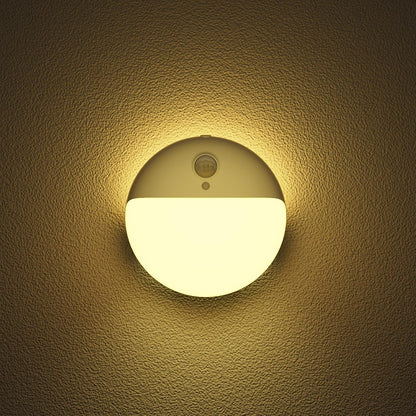 Small Motion Sensor Amber Night Light Battery Operated, Toilet Light | 2 Pack, 3 Modes, Dimmable 1-15lm, Dim Light Soft Glow, No Plug, Wireless Stick on Light for Bedroom, Sleep, Bathroom, Kids
