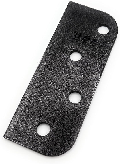 Door Hinge Shims (Set of 3) Hinge Spacer for Interior and Exterior Door Alignment - for 3.5", 4" and 4.5" Standard Hinges (3mm Thick, White, 3.5-inch)