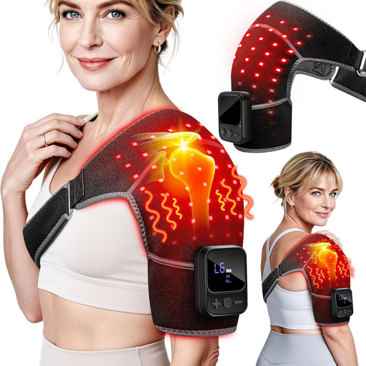 RELEXNOW Red Light Therapy for Shoulder with Vibration Portable FSA/HSA