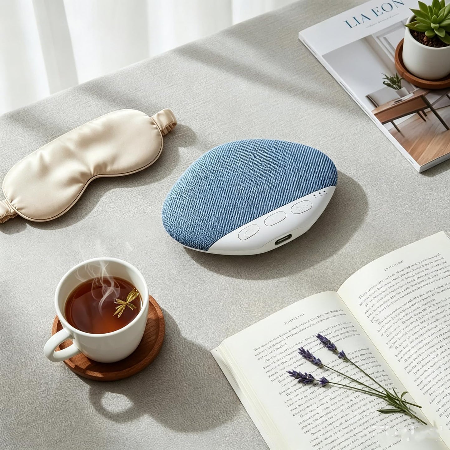 Bluetooth Sleep Speaker with White Noise, Pillow Speaker for Sleeping, Bluetooth 5.4, Auto-Off Timer Portable Under Pillow Sound Speaker