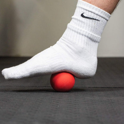 SERIOUS STEEL FITNESS Massage Ball - Deep Tissue Muscle Knot Release Tool - Back, Legs, Shoulders, and More (3" Black Massage Ball)