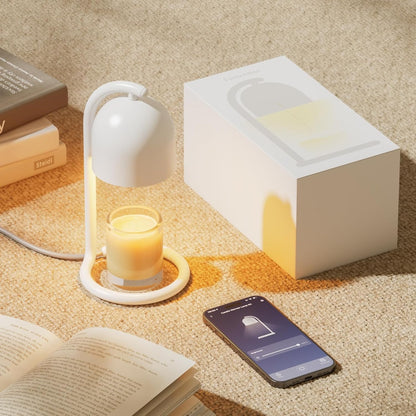 SwitchBot Smart Candle Warmer Lamp App & Voice Control, Flameless Wax Melter with Timer, Bulb x2, for Jar Candles, 1%-100% Dimmable, Matter for Apple Home & Alexa, Women Birthday Housewarming Gift