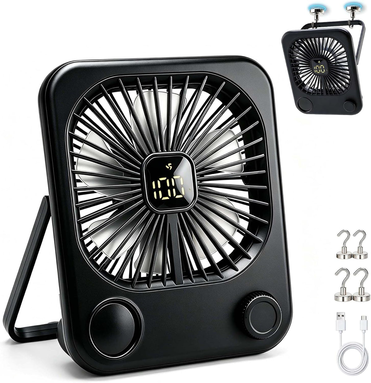 5000mAh Magnetic Cruise Ship Approved Fan,Cruise Essentials 2026 for Travel