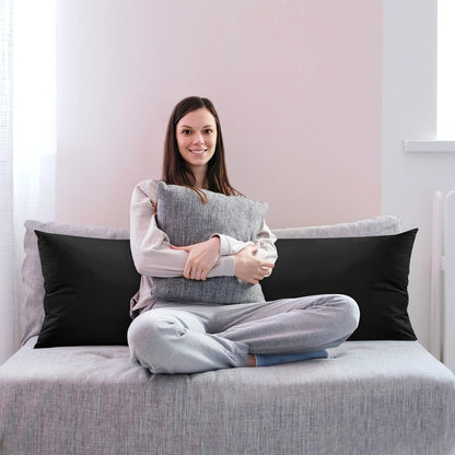 Utopia Bedding Full Body Pillow for Side Sleeper, White Long Pillow for Bed | Large Body pillows for Adults, Plush Support, Pregnancy Pillow Insert for sleeping, helps maintain body contour, 20x54 inches