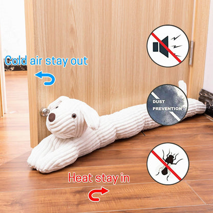 SWISSELITE 36 Inch Under Door Stopper, Decorative Door Noise Blocker | Weighted 3.2 Pounds Animal Air Draft Stopper Soundproof Energy Saver for Door & Window