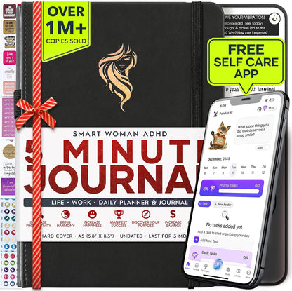 Freedom Mastery Daily Journal of Gratitude, Productivity & Habit Tracker | Undated 90-Day Planner with Daily Reflection, Mindfulness, Positivity, Vision Board & Stickers, Gratitude Journal for Women