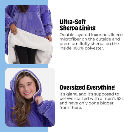 THE COMFY Original | Shark Tank | Patented | Sherpa Wearable Blanket Hoodie