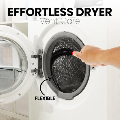 Dryer Vent Cleaner Lint Brush, Long Flexible Refrigerator Coil Cleaning Brush, 26 Inch,Black,Large (Pack of 1),1295