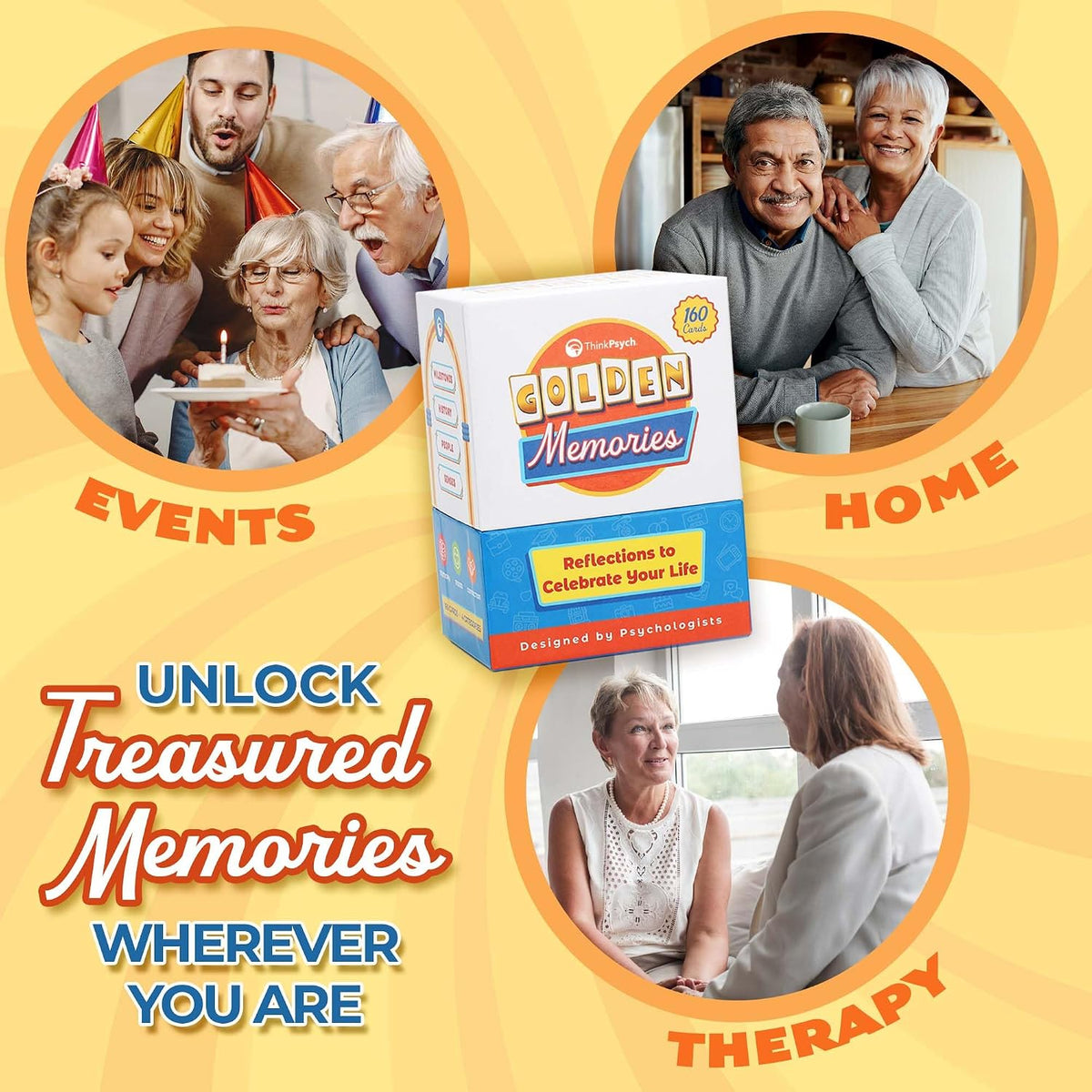 ThinkPsych Golden Memories - Conversation & Memory Game for Seniors