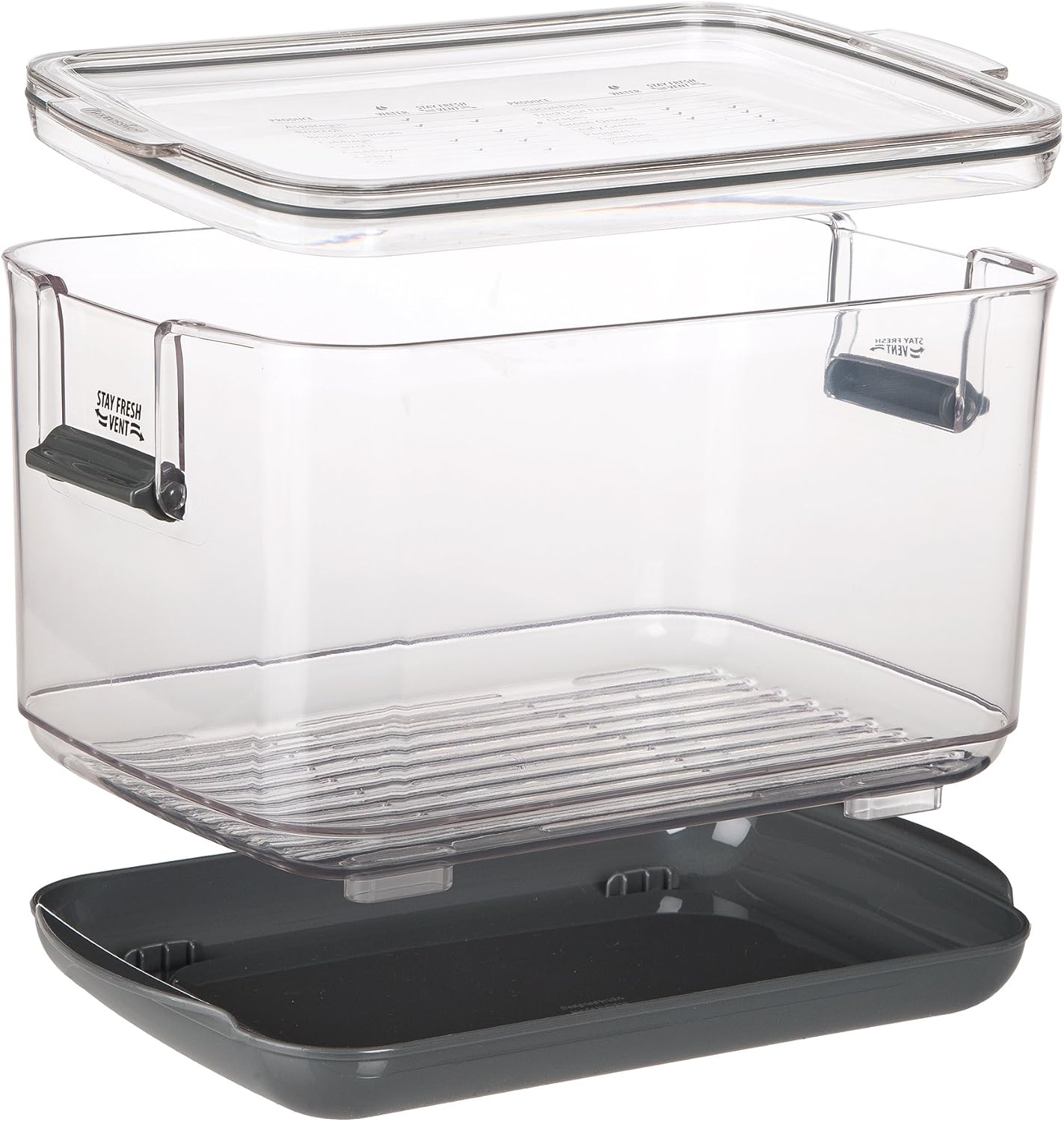 ProKeeper Produce Storage Container with Stay-Fresh Vent System – 5.7 Quarts, Airtight for Fruits & Vegetables | Stay-Fresh Vent System Keeps Fruits & Vegetables Fresh Up To 2x Longer, BPA-Free and Dishwasher Safe