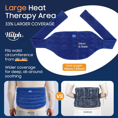 Hilph Heating Pad for Back Microwavable, Moist Heat Low Back Pain Relief