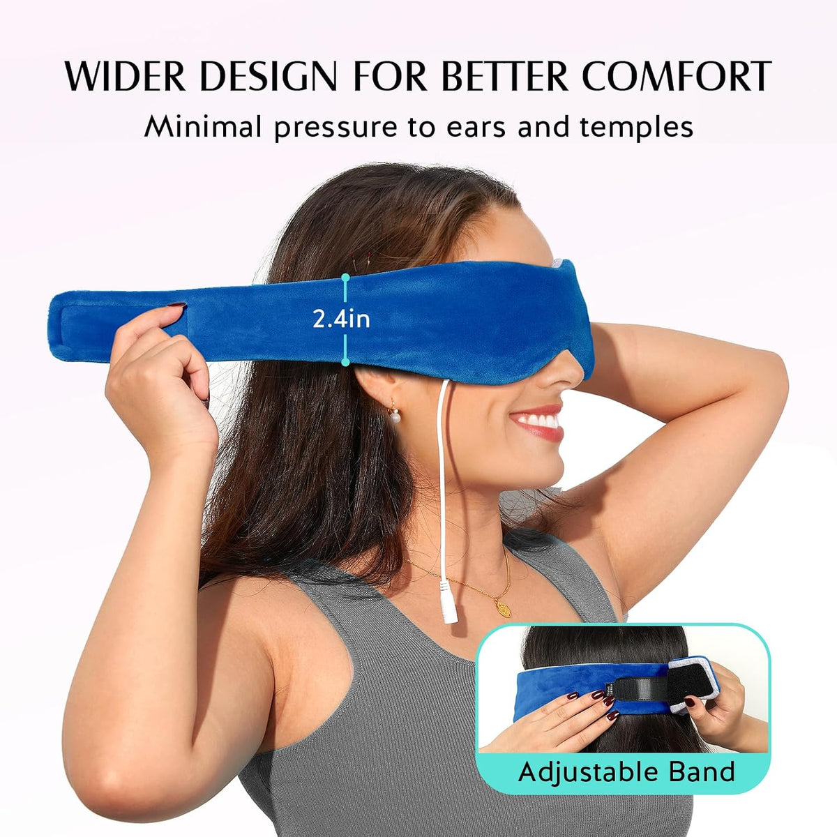 YFONG Heated Eye Mask, Warm Eye Compress Mask for Dry Eyes, Sleep Mask