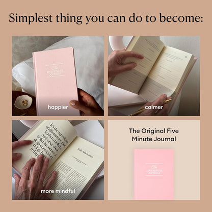 Intelligent Change The Five Minute Journal - Original Daily Gratitude Journal for Women & Men - Mindfulness, Happiness & Daily Reflection - Undated Planner - Affirmation Journal - Gifts for Women