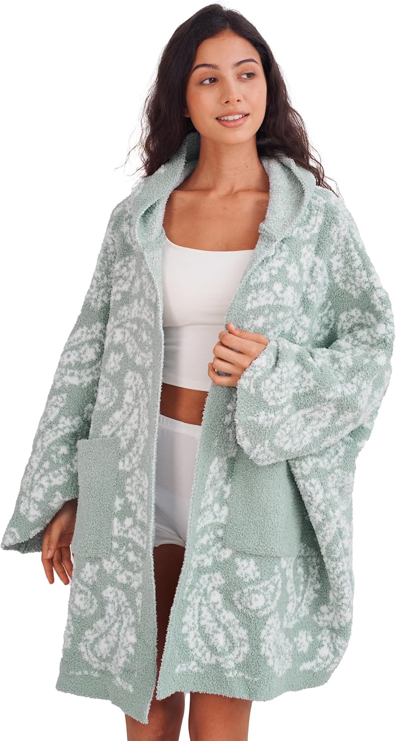 WDCOZY Wearable Blanket Hoodie Poncho Throw Comfy Soft Warm Cape Shawl Cozy Cloak Wrap Hooded with Sleeves For Women Adults