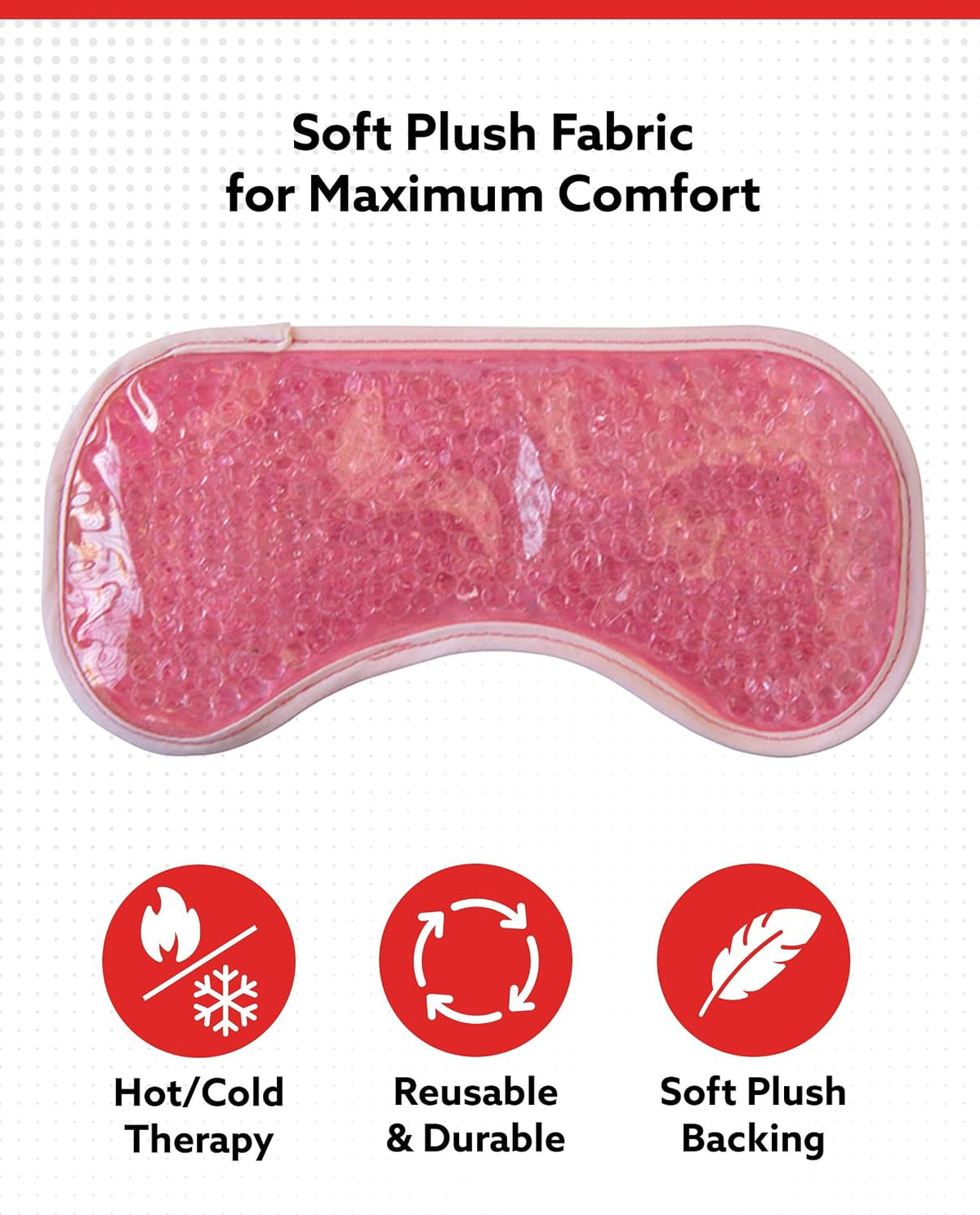 Alpi Plush Gel Beads Hot/Cold Eye Mask, Relaxation & Tension Comfort