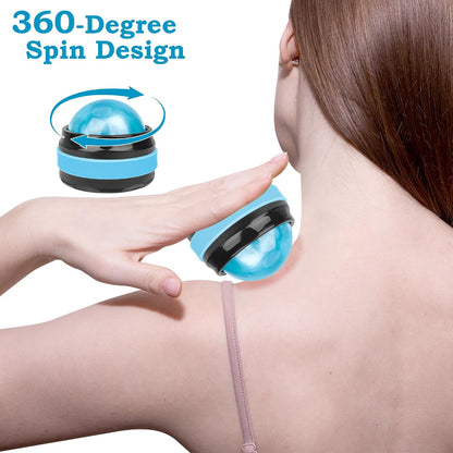 Coolrunner Massage Ball, 2-Pack Handheld Manual Roller Massager