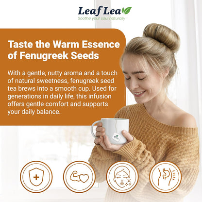 LeafLea 40 Turmeric Ginger Cinnamon Tea Bags, 100% Natural Ingredients Herbal Tea, Turmeric Ginger Herbal Blend for Wellness, Vegan, No Sugar, Caffeine-Free, Individually Wrapped for Freshness