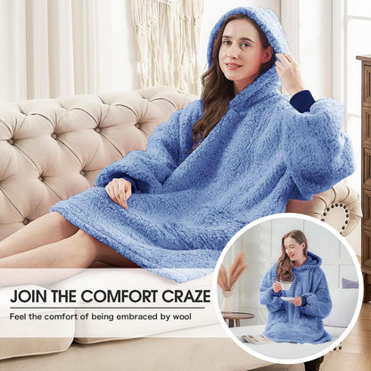 yescool Wearable Blanket Hoodie as Christmas Birthday Gifts for Women Mom - Colors A