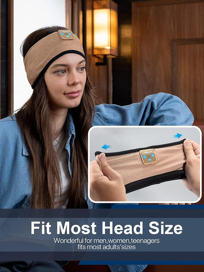 Lullaband Sleep Headphones, Bluetooth Headband Headphones with 12-Hour Battery, Soft Headband for Sleeping, Travel, Exercise, Yoga & Relaxation