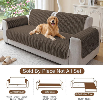 Foxdecor Couch Arm Covers for Sofa Arm Chair Covers Set of 2