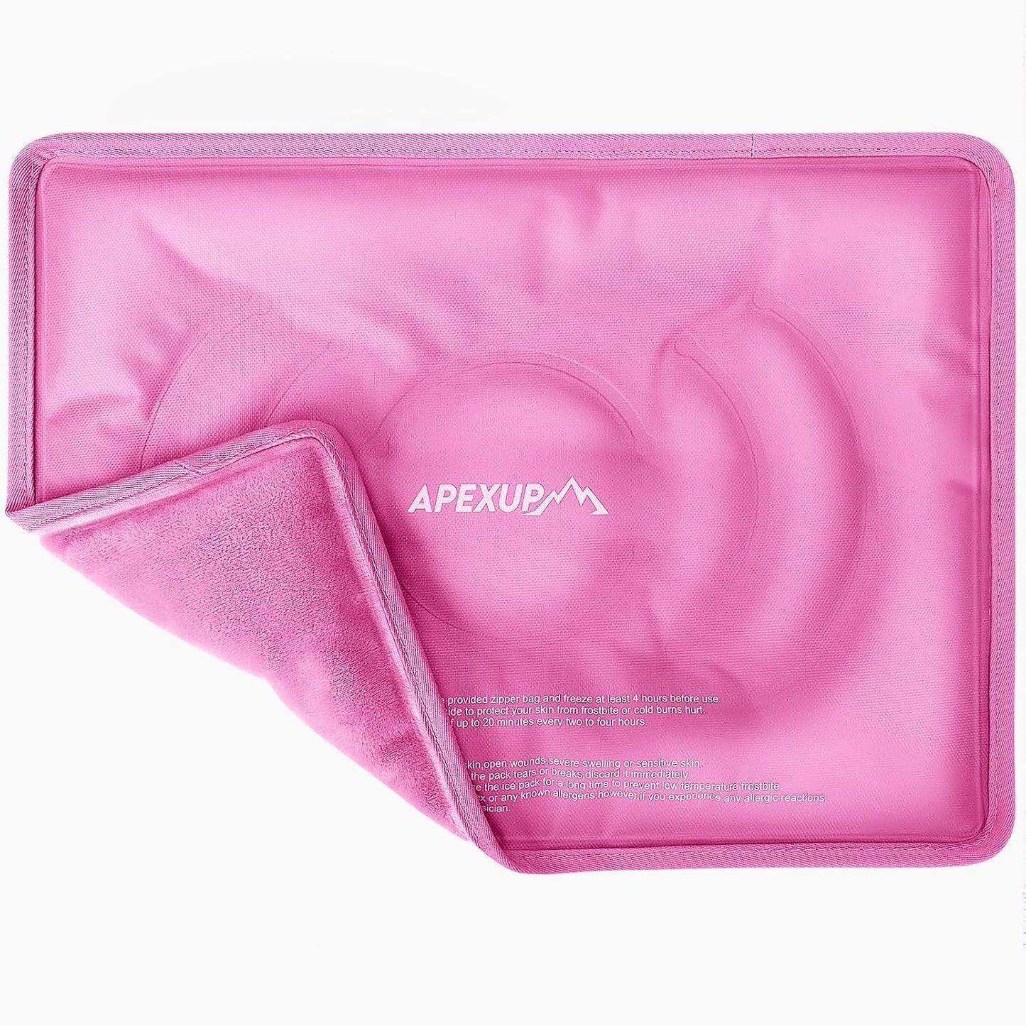 Gel Ice Packs for Injuries Reusable, Flexible Double Sided Cold Packs for Injuries, Ice Pack for Knee, Shoulder, Back, Hip, Leg, Arm (Blue, 8"x5.5", 1PK)