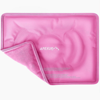 Gel Ice Packs for Injuries Reusable, Flexible Double Sided Cold Packs for Injuries, Ice Pack for Knee, Shoulder, Back, Hip, Leg, Arm (Blue, 8"x5.5", 1PK)