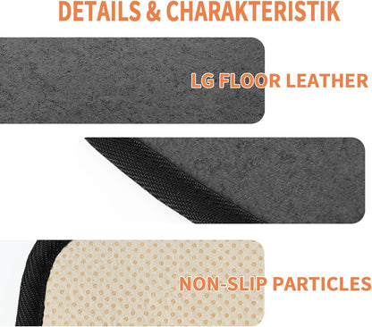 Electric Heated Floor Mats Under Desk, Heated Foot Warmer - 110v Toes Warming Heater for Office and Home(Stone Grain)