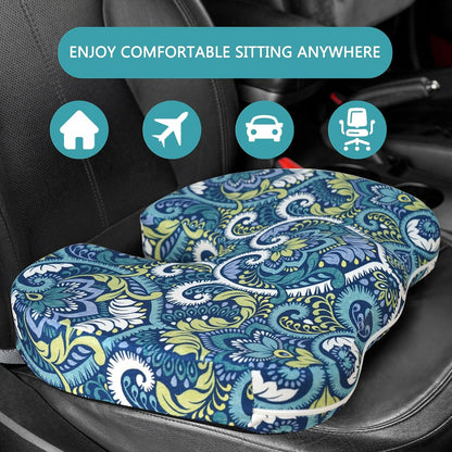 Tailbone Pain Relief Cushion, Memory Foam Seat Cushion for Coccyx Sciatica Pain Pressure Relief Office Desk Chair