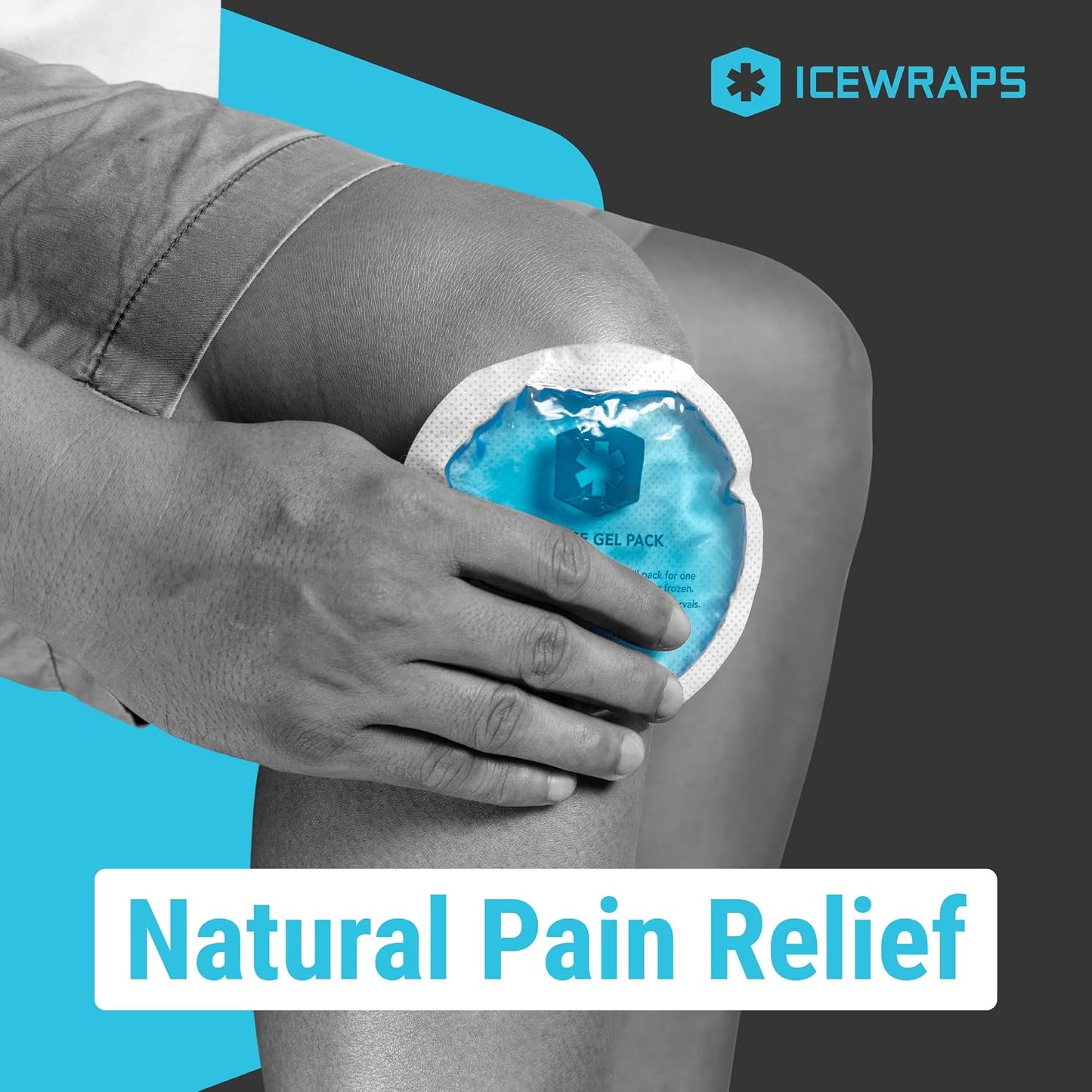 ICEWRAPS Reusable Ice Packs Compact in 4 Sizes, Soft Cooling Pack 7 Pack | Hot or Cold Use, Puncture Resistant, Flexible Ice Pack for Everyday Comfort, Multipurpose Gel Design, FSA-HSA Eligible