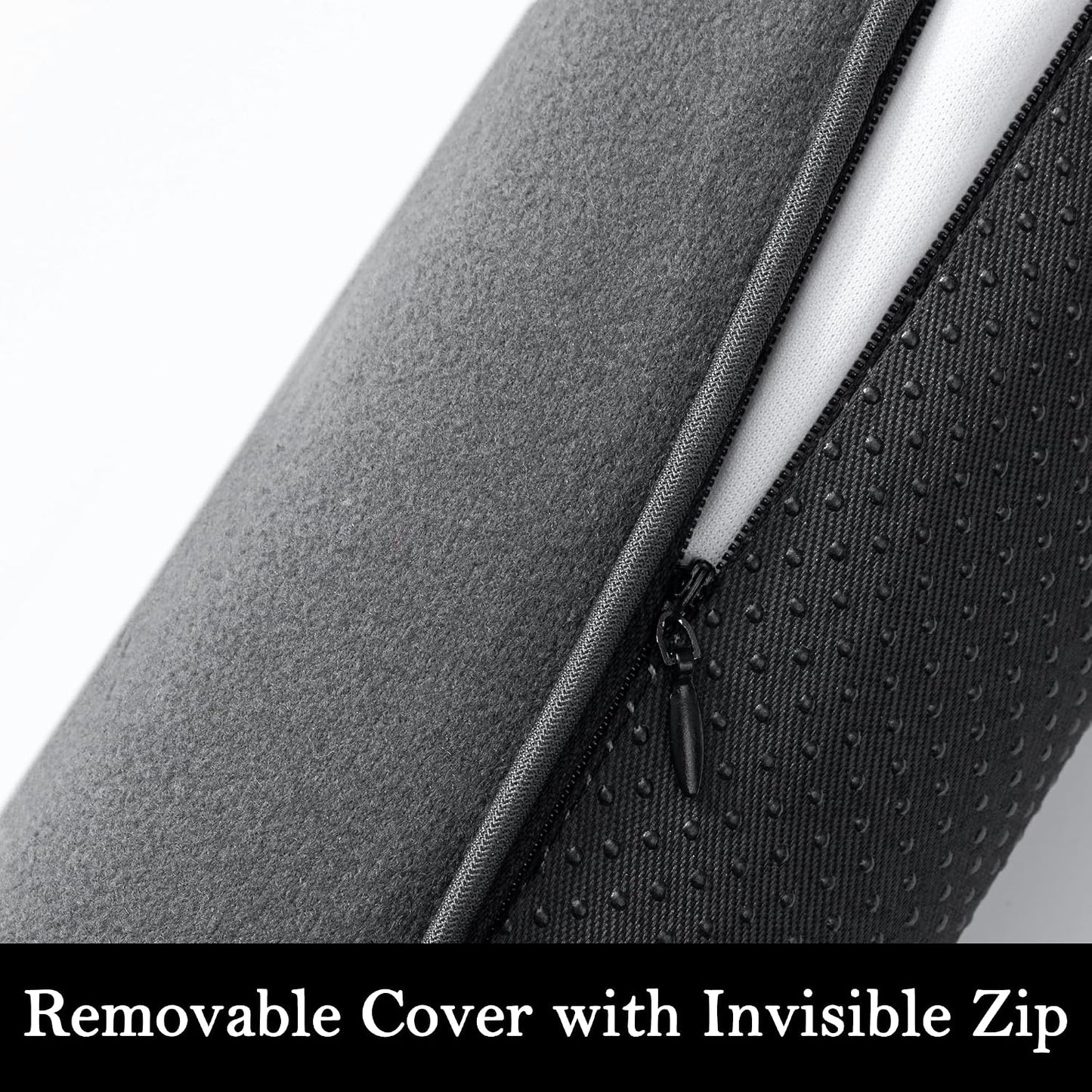 Door Draft Stopper, Removable Washable Cover, 38", Gray | Weighted Gap Filler, Blocks Hot and Cold Air, All-Season Seal, Easy Install, Noise & Wind Blocker, Home Essentials