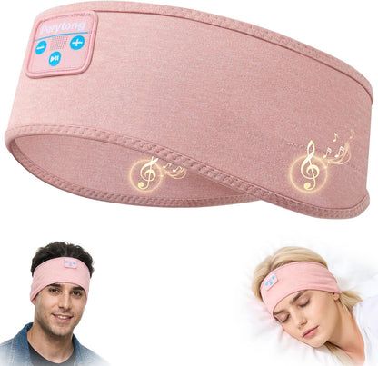 Perytong Sleeping Headphones Bluetooth Headband, Soft Long Time Play Sleeping Headsets with Built in Speakers Perfect for Workout,Running,Yoga,Travel, Darkgray