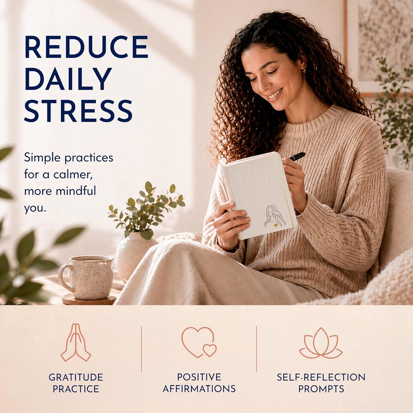 Premium Gratitude Journal for Men – 6 Month Guided Daily Prompts, Habit Tracker – Hardcover, 249 Pages, Lay Flat, 100gsm Paper – Mens Mindfulness Gifts, Mental Health, Self Mastery, Gift Boxed