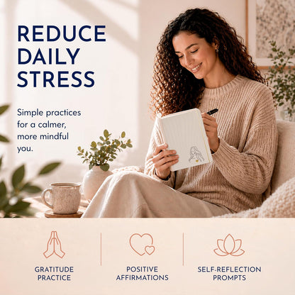 Premium Gratitude Journal for Men – 6 Month Guided Daily Prompts, Habit Tracker – Hardcover, 249 Pages, Lay Flat, 100gsm Paper – Mens Mindfulness Gifts, Mental Health, Self Mastery, Gift Boxed