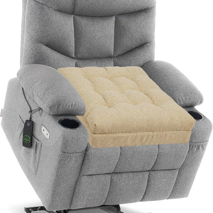 baibu Memory Foam Recliner Cushions for Elderly, 20 x 20 x 5 Inch,Dark Grey