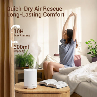 ASAKUKI Essential Oil Diffuser for Home 300 ml Quiet