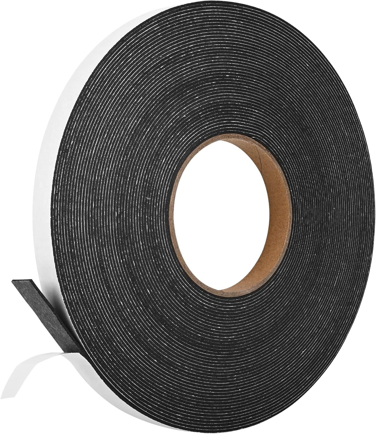 Kikerike Self Adhesive Foam Tape Weatherstrip 1/2In x 1/4In x 42Ft High Density Foam Insulation Strips Seal Weather Stripping with Strong Adhesive for Door and Window Sound Isolation Soundproofing