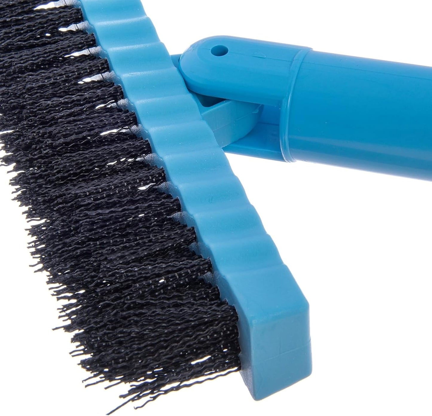 Carlisle Food Service Products Grout Line Brush with Swivel Head and Nylon Bristles for Cleaning Corners and Tile in Bathroom and Kitchen, 7.5", 1 Count, Black