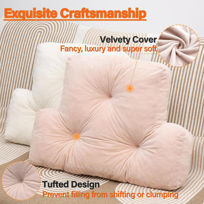 1 MIDDLE ONE Back Pillow for Chair, Memory Foam Lumbar Pillow for Back Support, Back Rest Cushion for Office, Sofa, Couch Sitting, Recliner, Bed and Lower Back Pain (Grey)