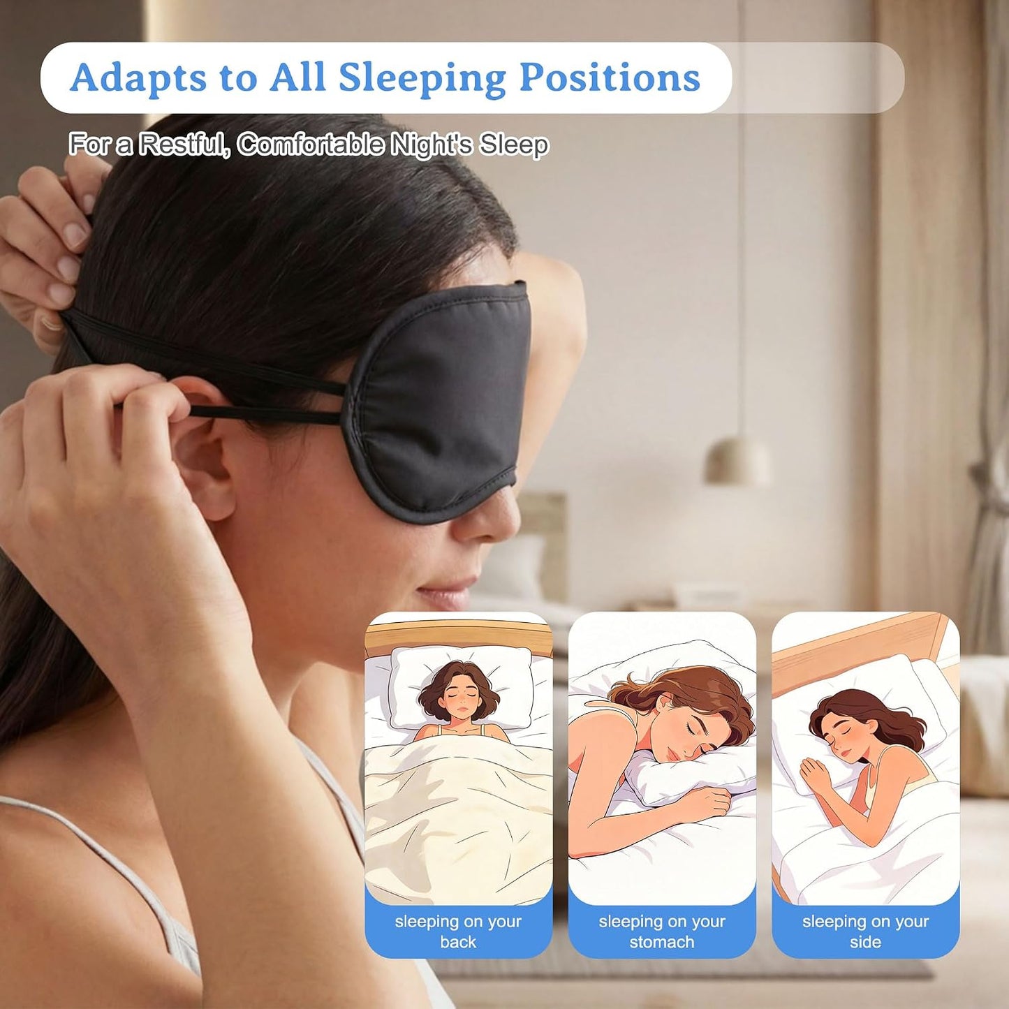 Bulk Sleep Masks, Black Eye Masks in Bulk, Featuring Elastic Straps and A Nose Bridge Design, Individually Packaged, Ideal for Travel Sleep and Quick Naps (12-Pack)