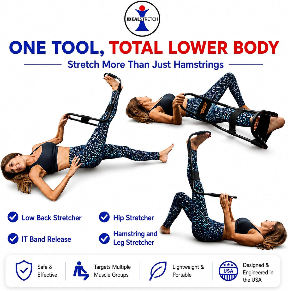 IdealStretch Leg Stretcher Hamstring Stretcher Hip Stretcher Patented