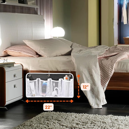 RV Shoe Storage for Bedside - 16 Extra Large Pocket Entryway Shoes Rack | Wall Mounted Bed Hanging Pocket Organizer, Bedside Caddy for Shoes and Tool Accessories, RV & Camper Essentials 2 Pack